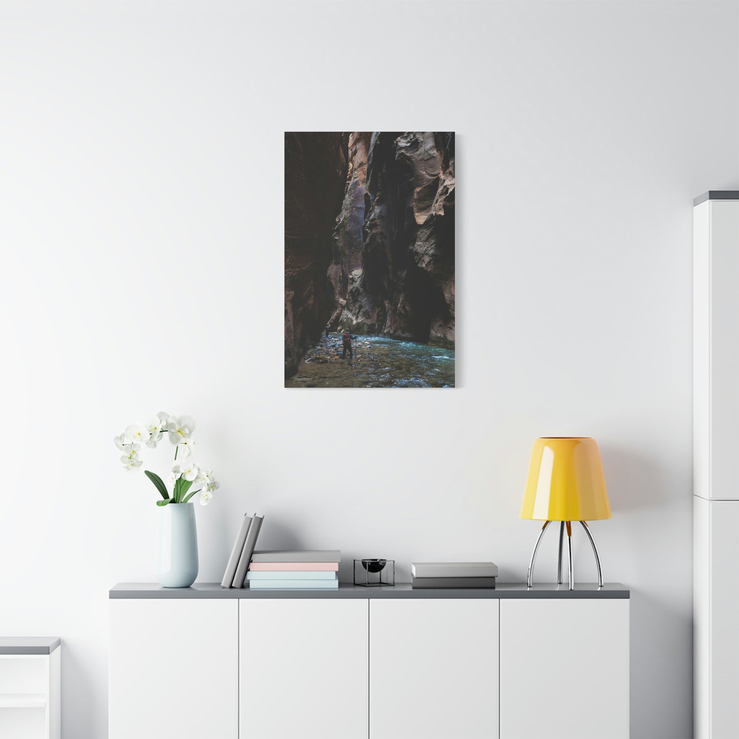 The Narrows - Zion National Park, Matte Canvas.