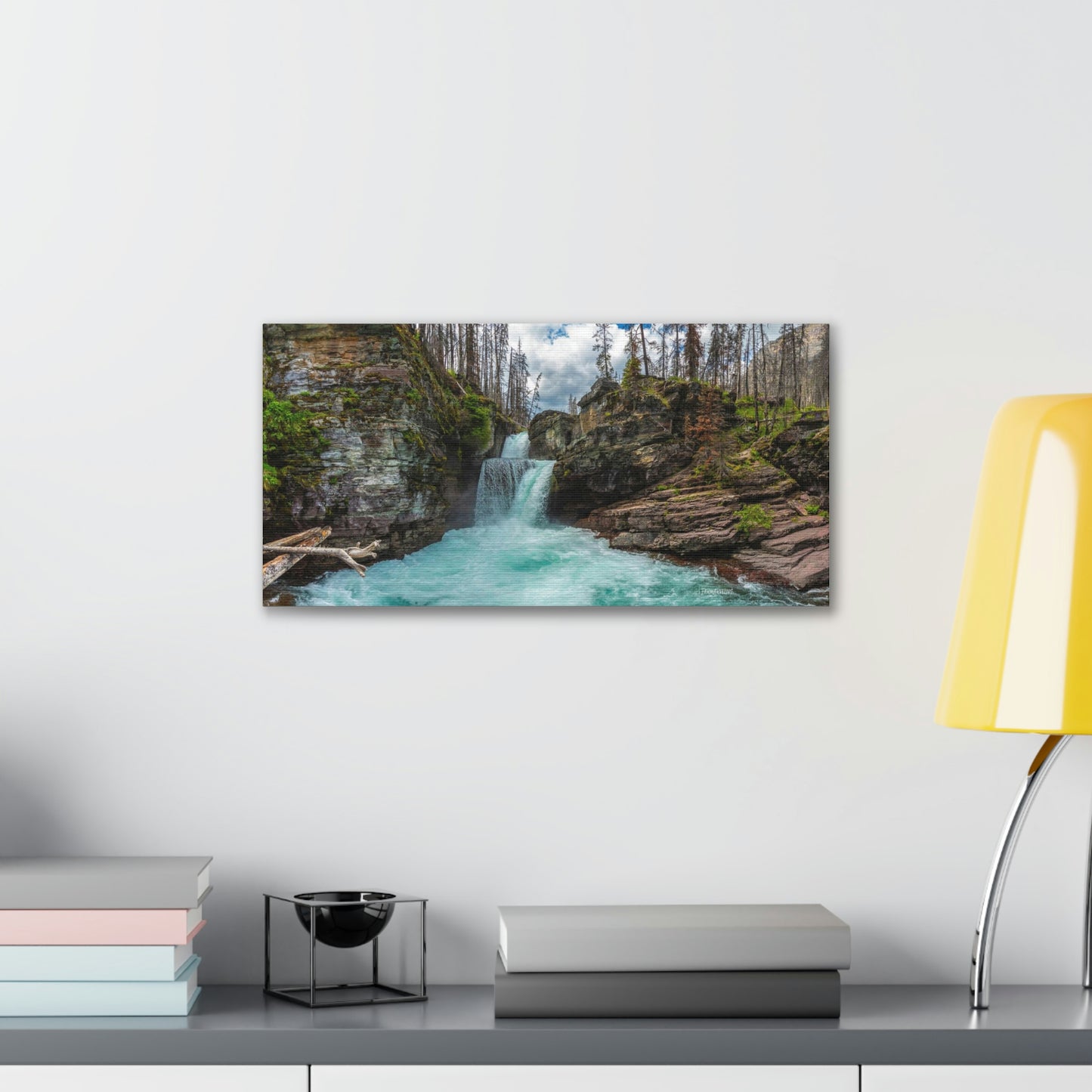 St. Mary's Falls Glacier National Park - Canvas