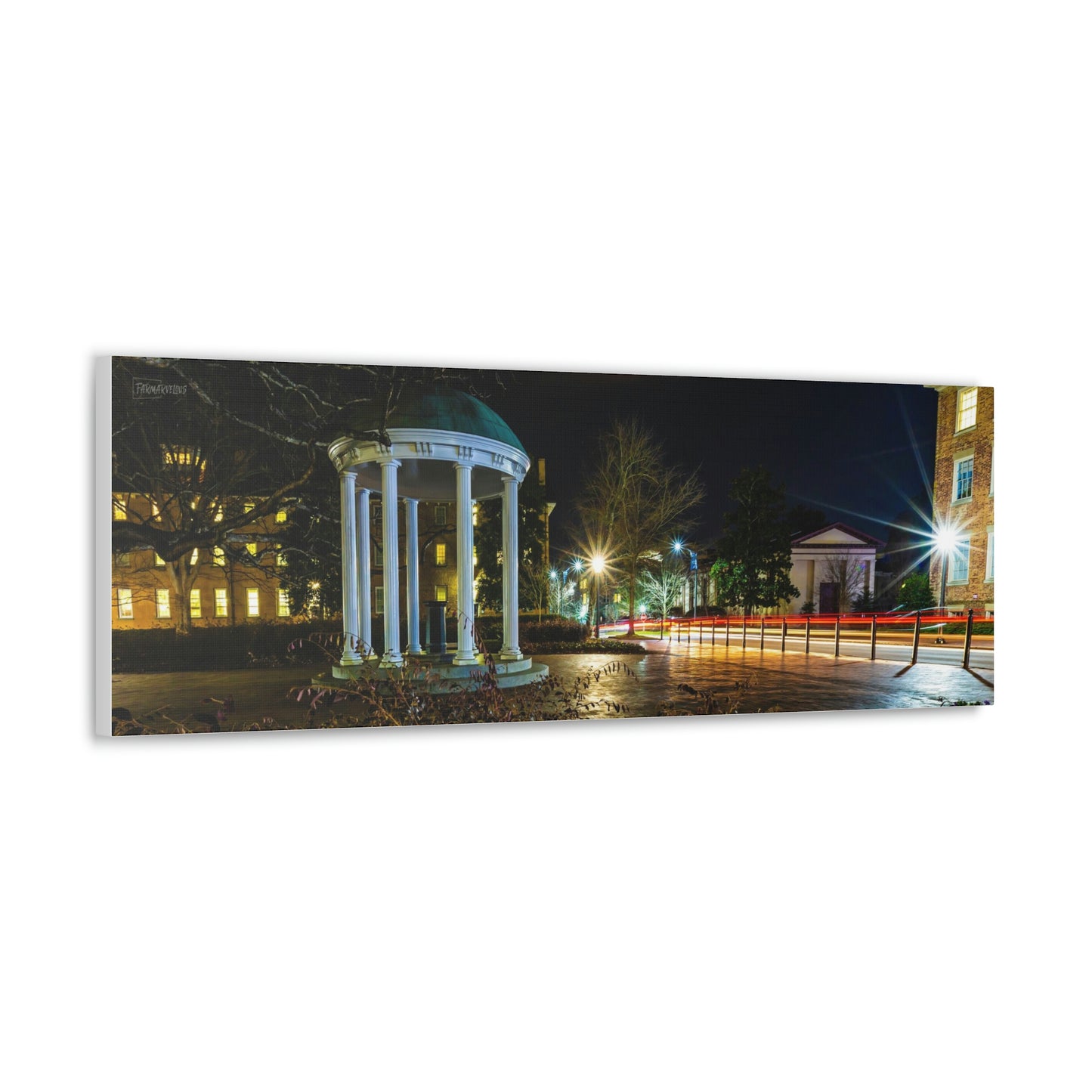North Carolina - Old Well Nighttime Long Exposure Canvas