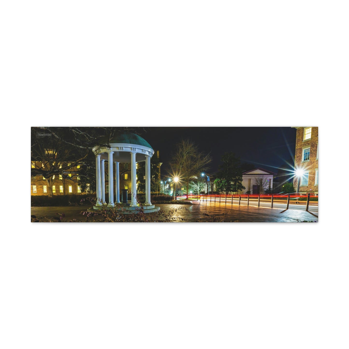 North Carolina - Old Well Nighttime Long Exposure Canvas