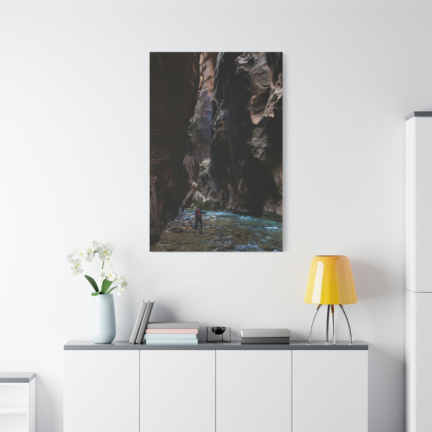 The Narrows - Zion National Park, Matte Canvas.
