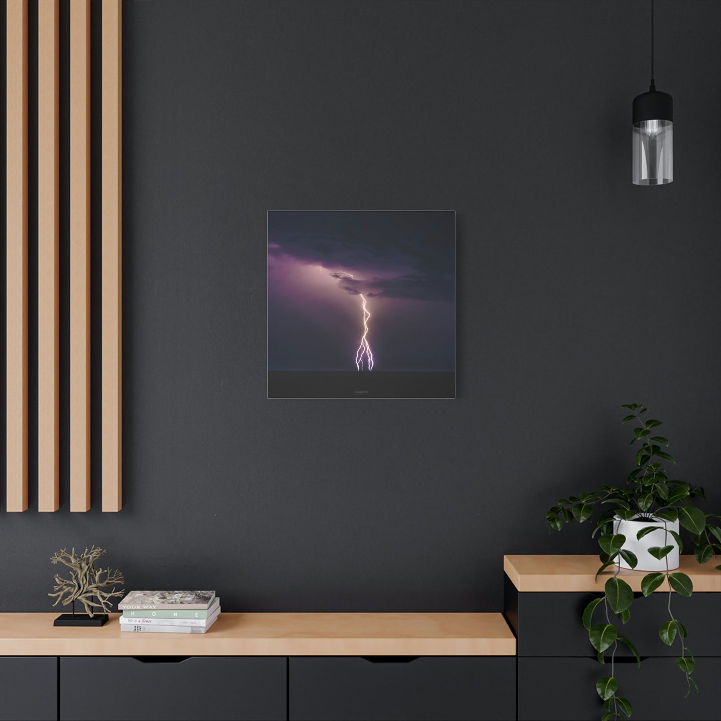Beach Lightning - Matte Canvas