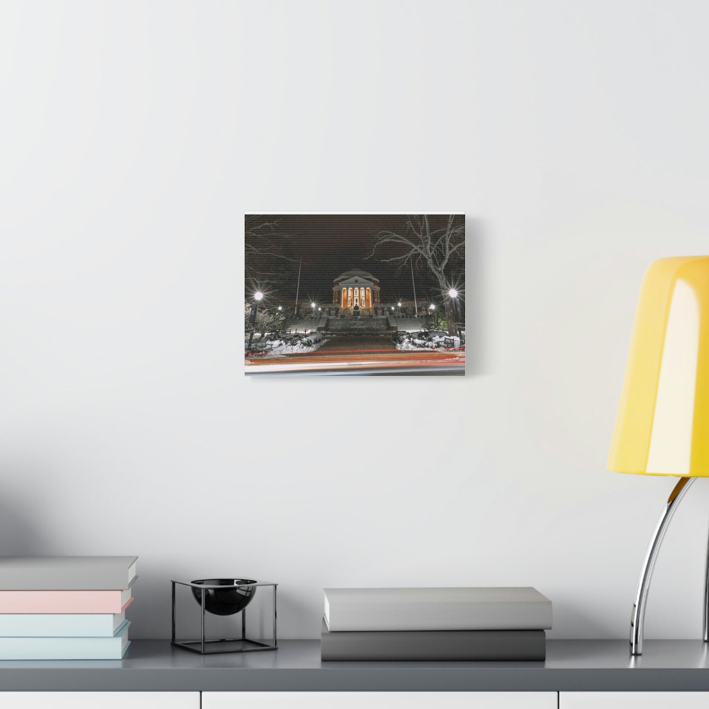 UVA Rotunda in the Snow - Matte Canvas