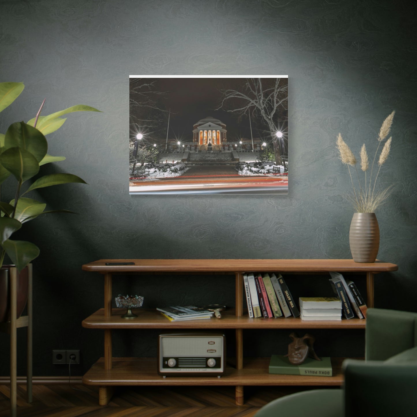 UVA Rotunda in the Snow - Matte Canvas