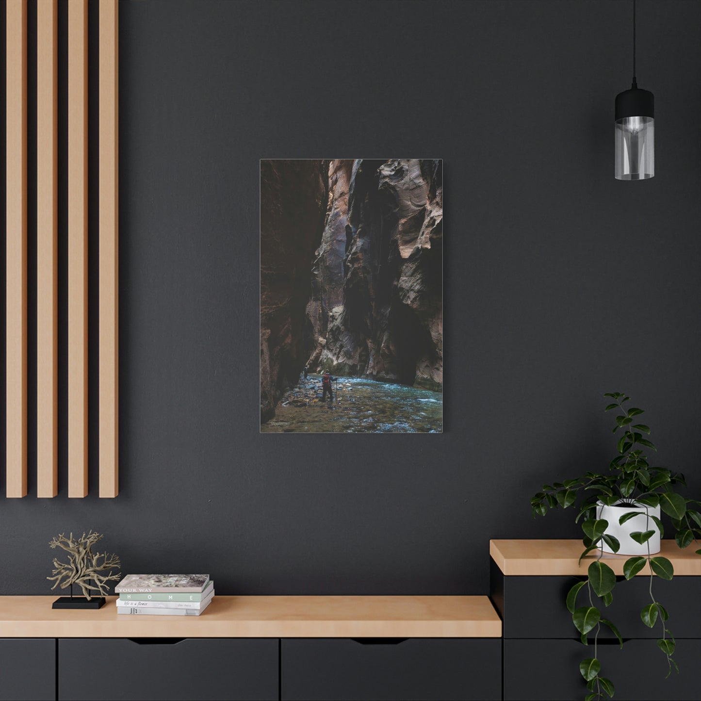 The Narrows - Zion National Park, Matte Canvas.