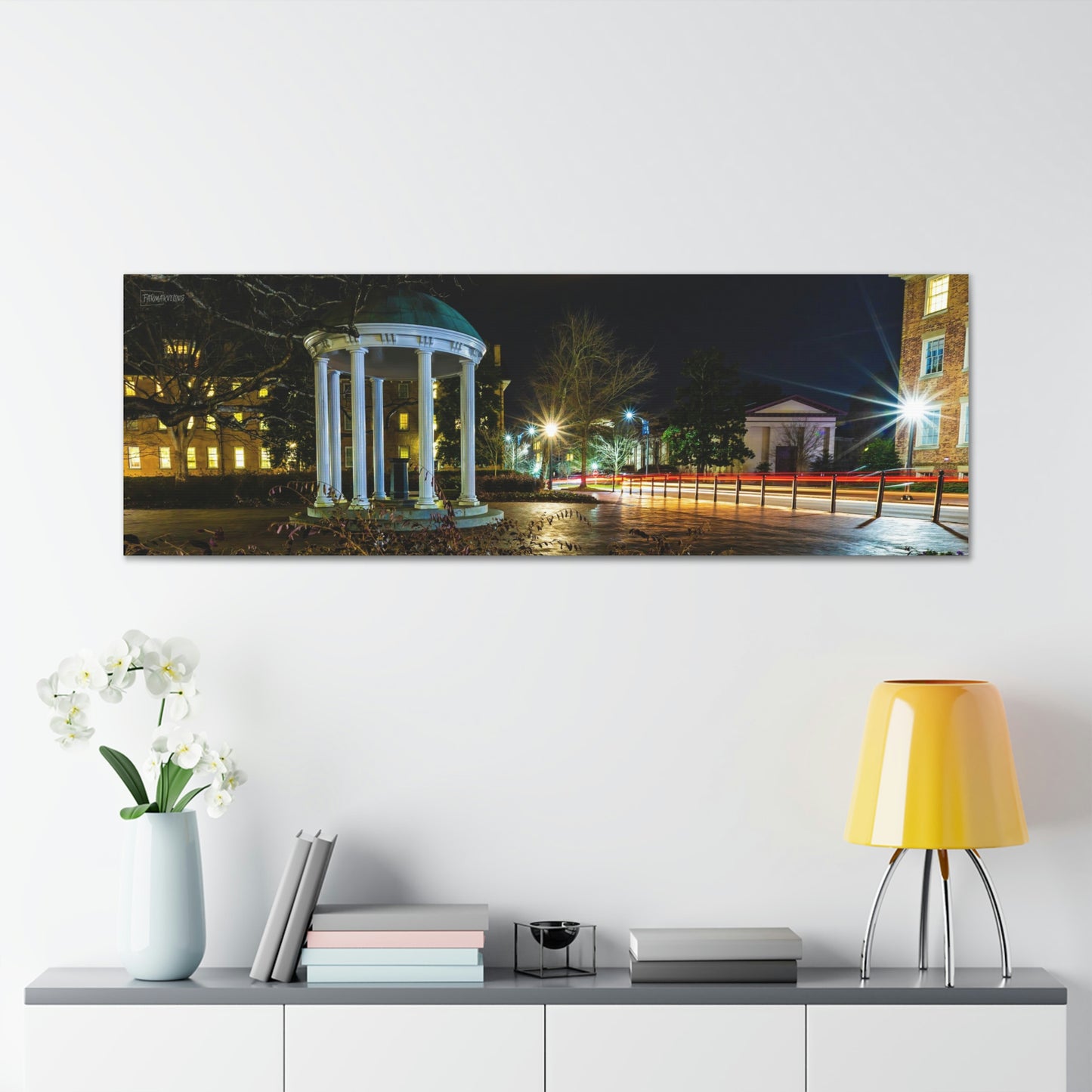 North Carolina - Old Well Nighttime Long Exposure Canvas