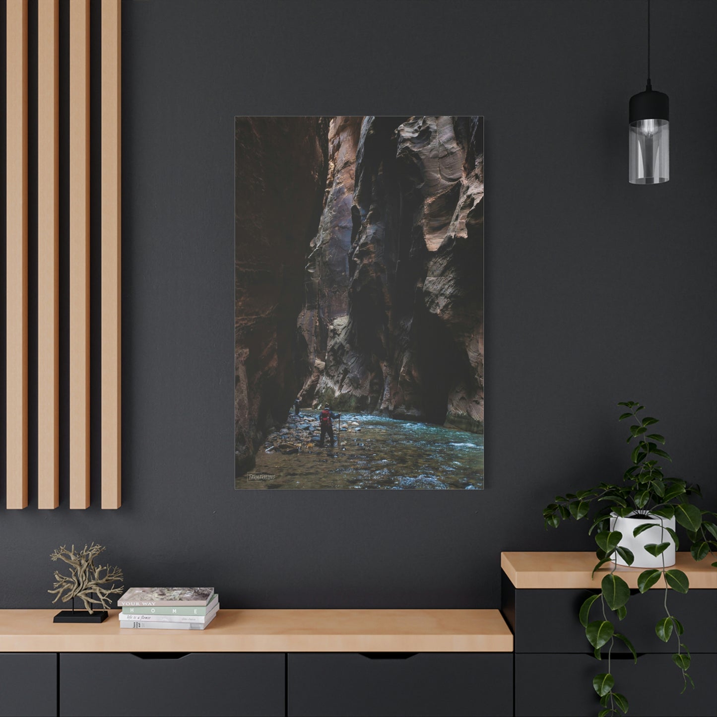 The Narrows - Zion National Park, Matte Canvas.