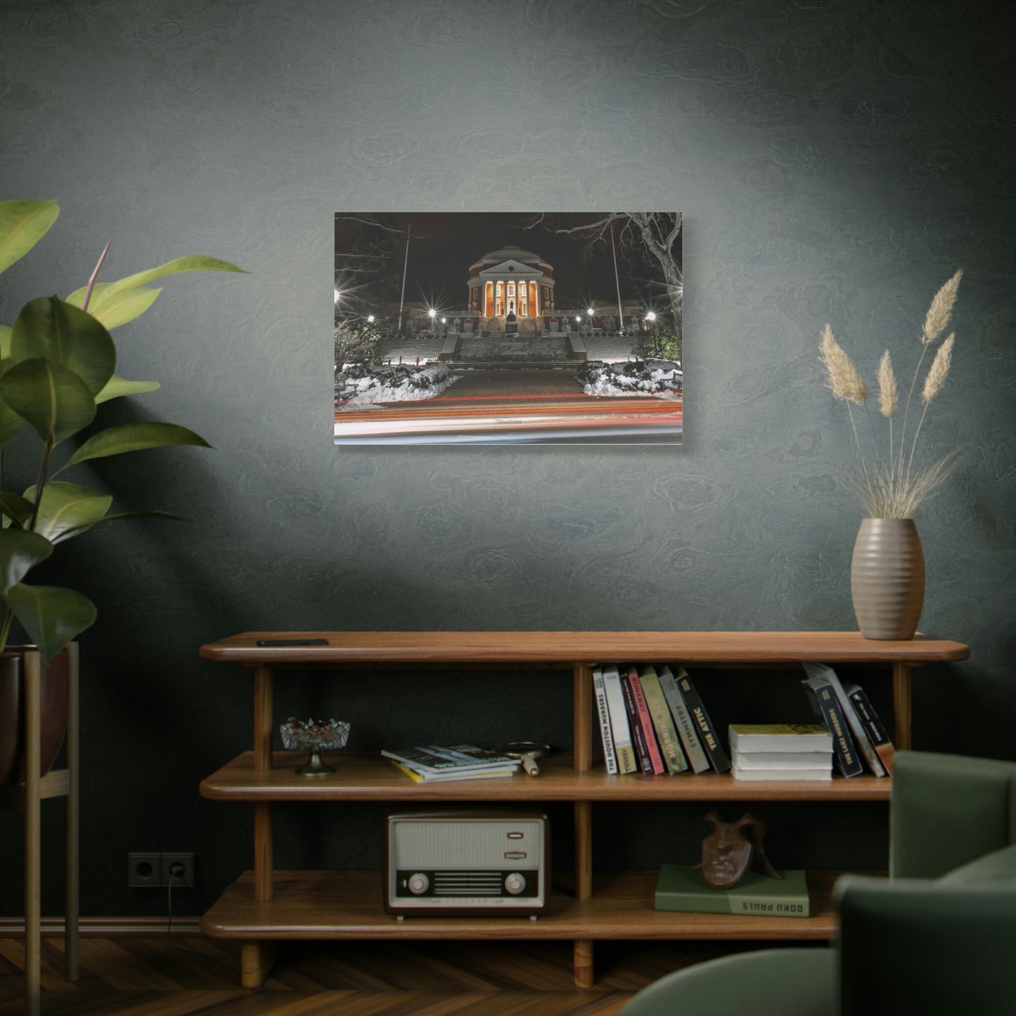 UVA Rotunda in the Snow - Matte Canvas