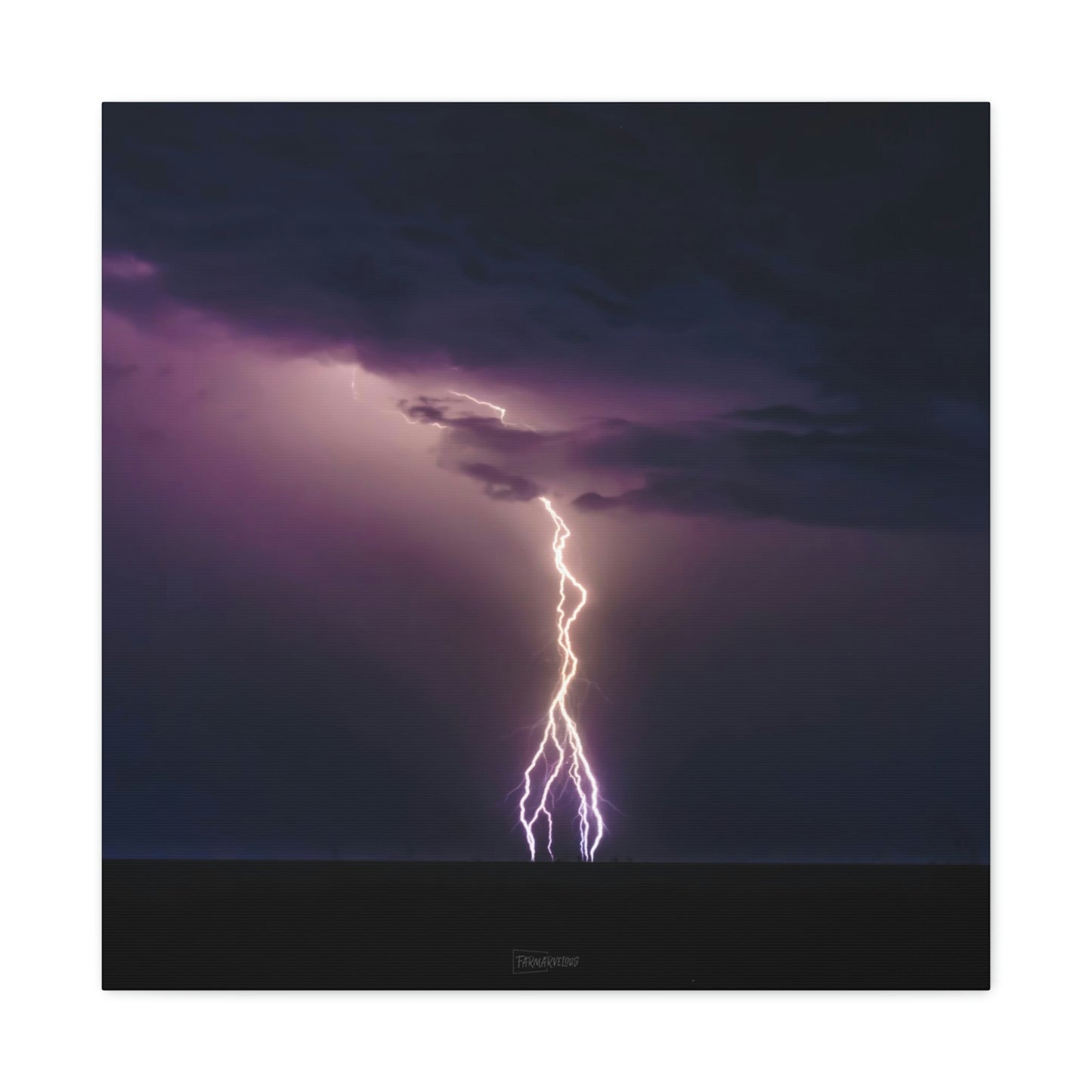 Beach Lightning - Matte Canvas