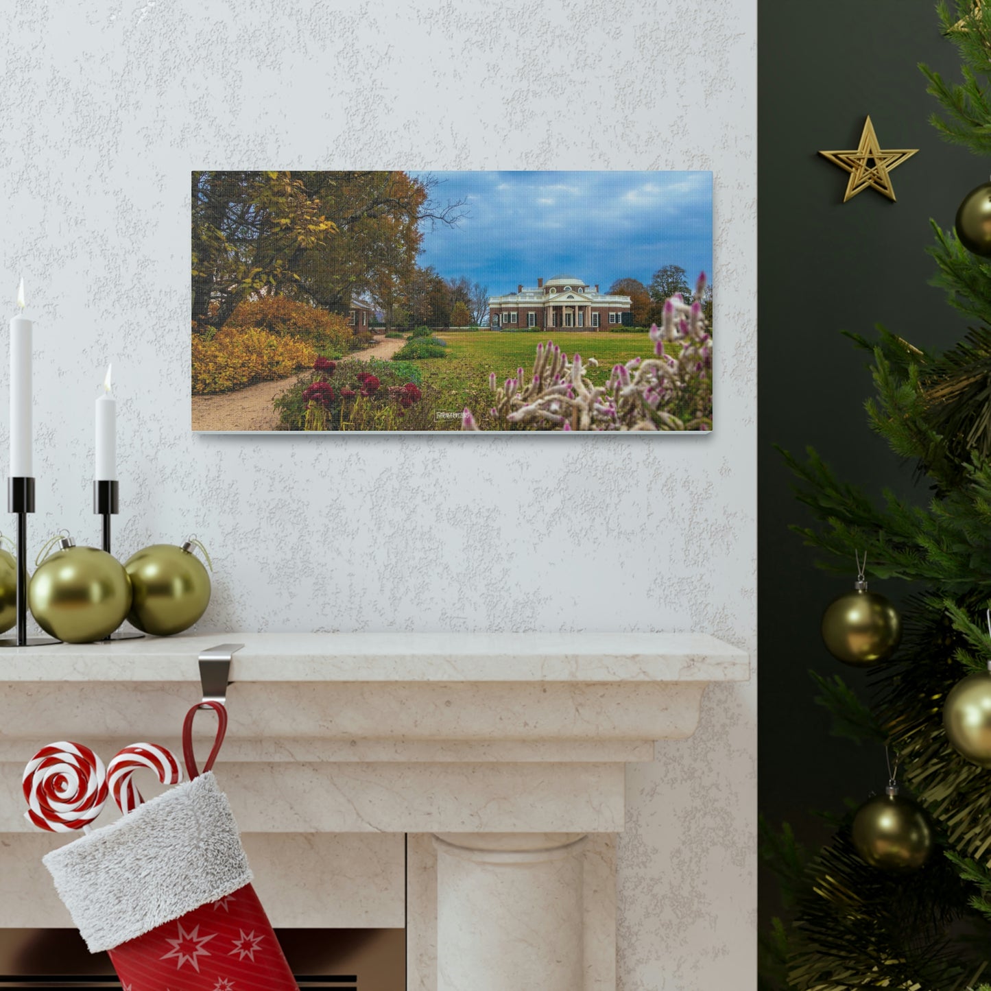 Monticello Flowers - Canvas