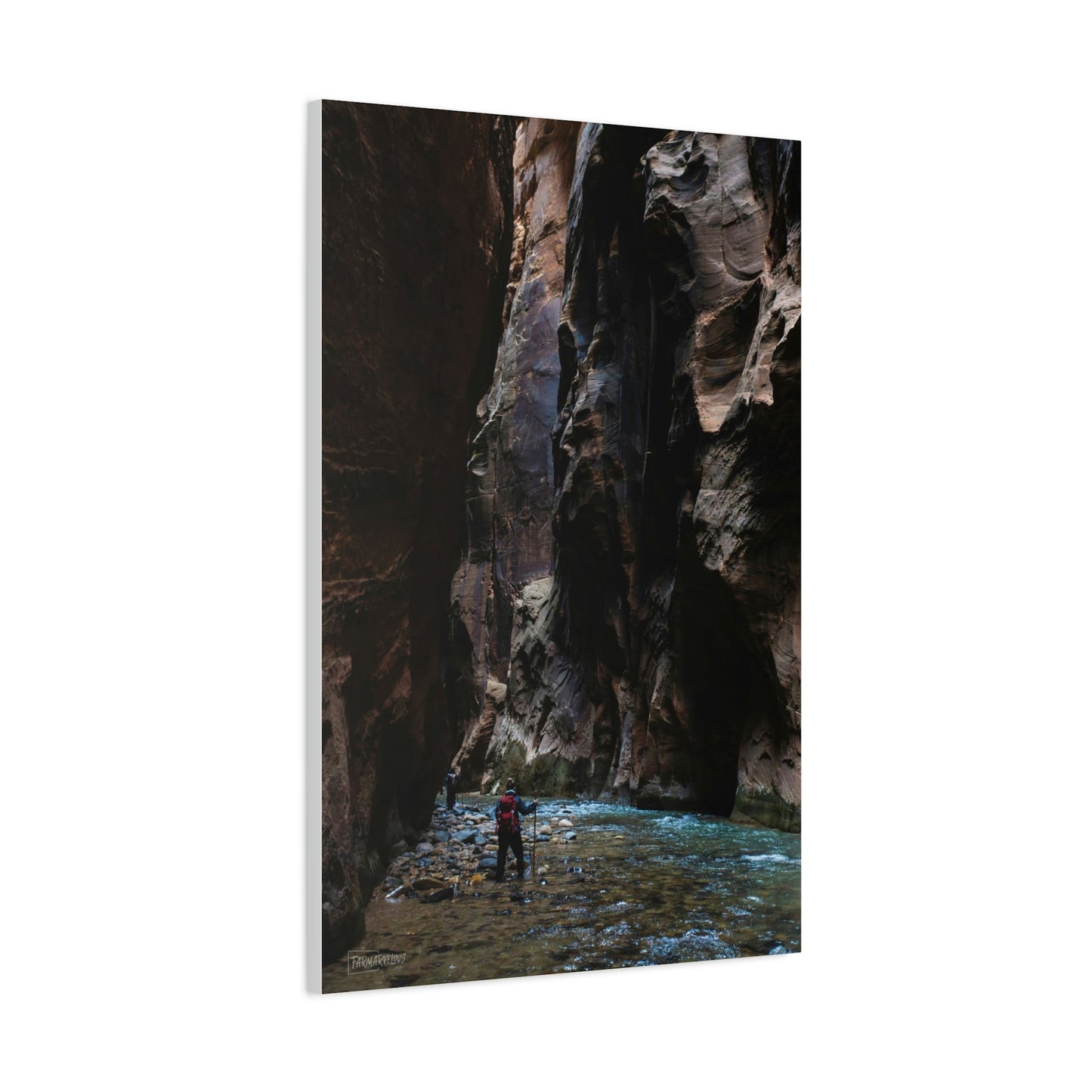 The Narrows - Zion National Park, Matte Canvas.
