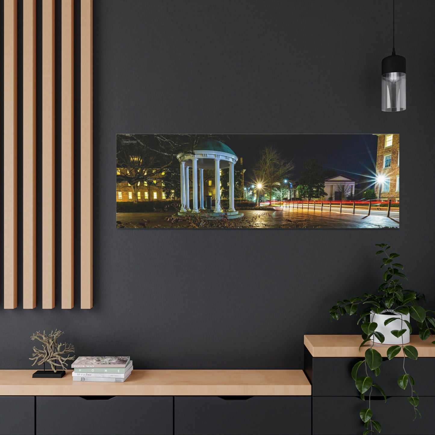 North Carolina - Old Well Nighttime Long Exposure Canvas