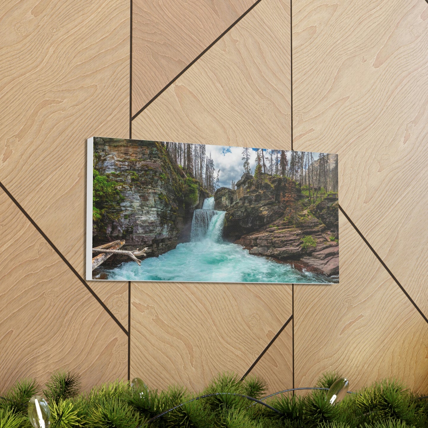 St. Mary's Falls Glacier National Park - Canvas