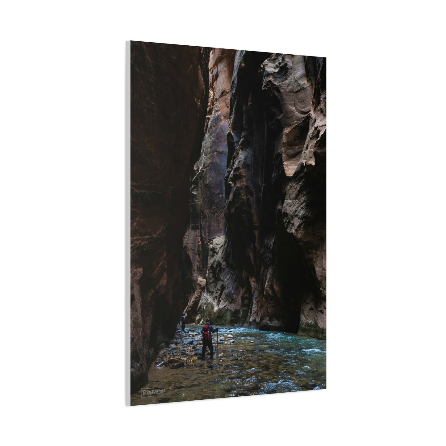 The Narrows - Zion National Park, Matte Canvas.