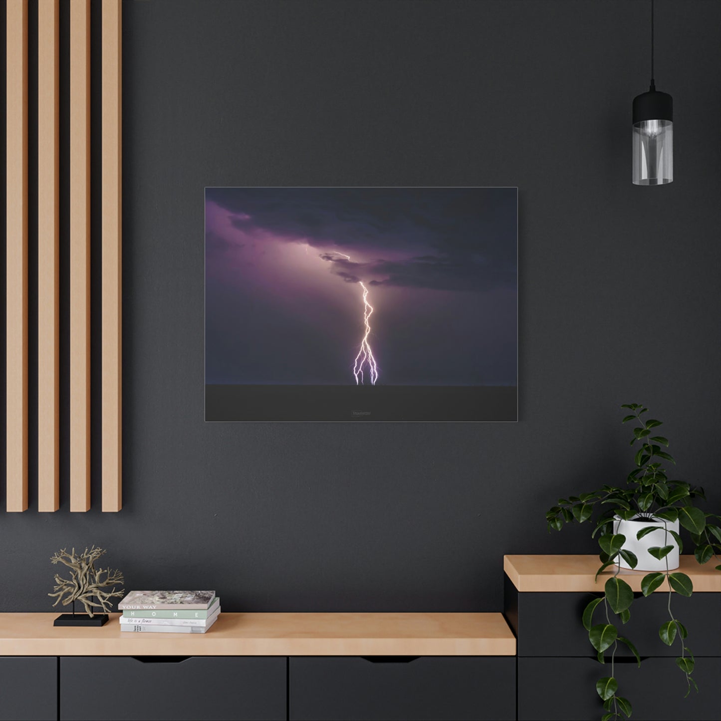 Beach Lightning - Matte Canvas