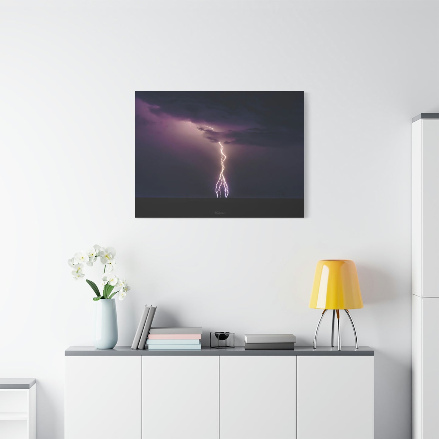 Beach Lightning - Matte Canvas