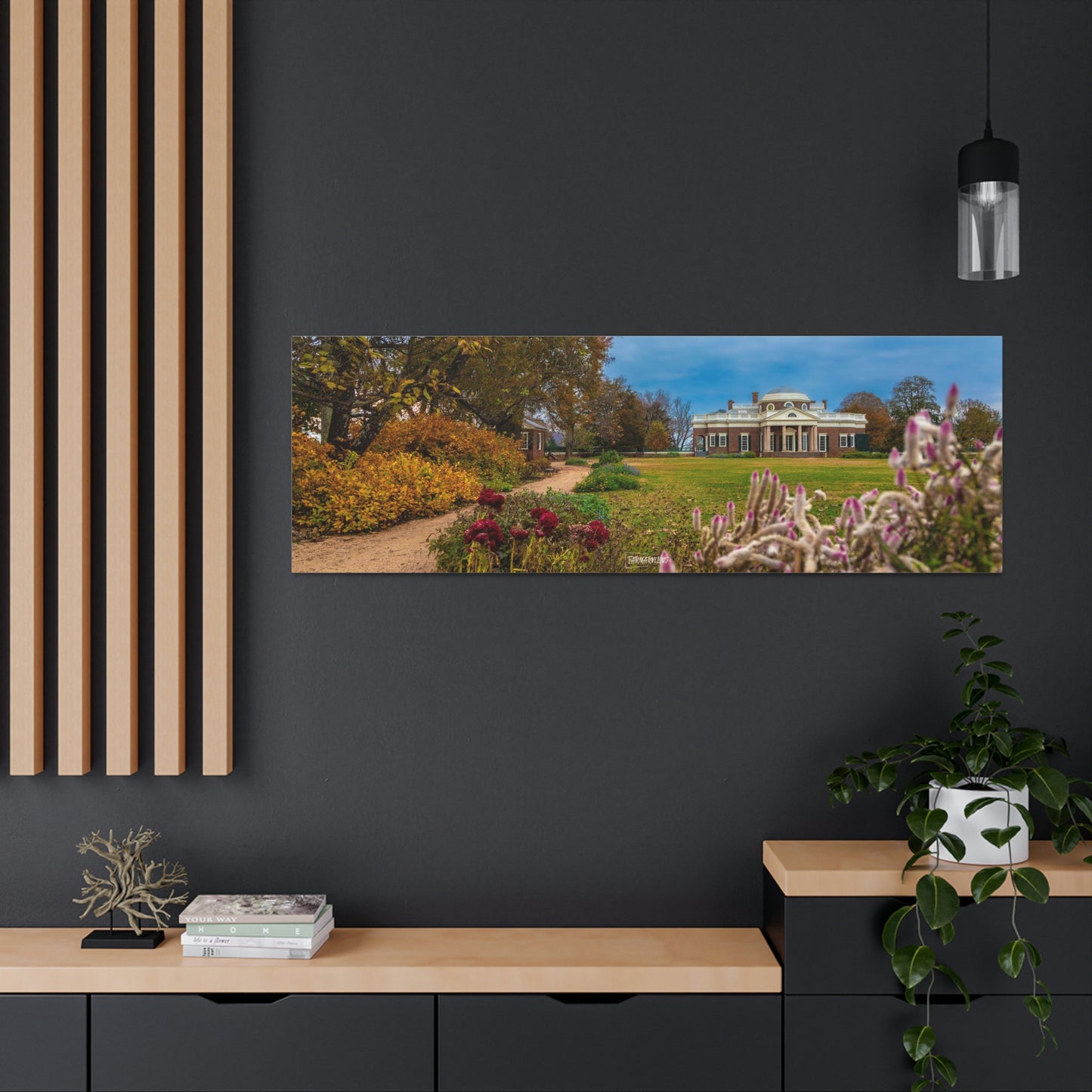 Monticello Flowers - Canvas