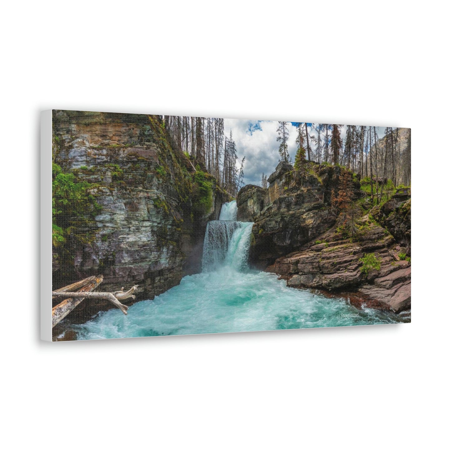 St. Mary's Falls Glacier National Park - Canvas