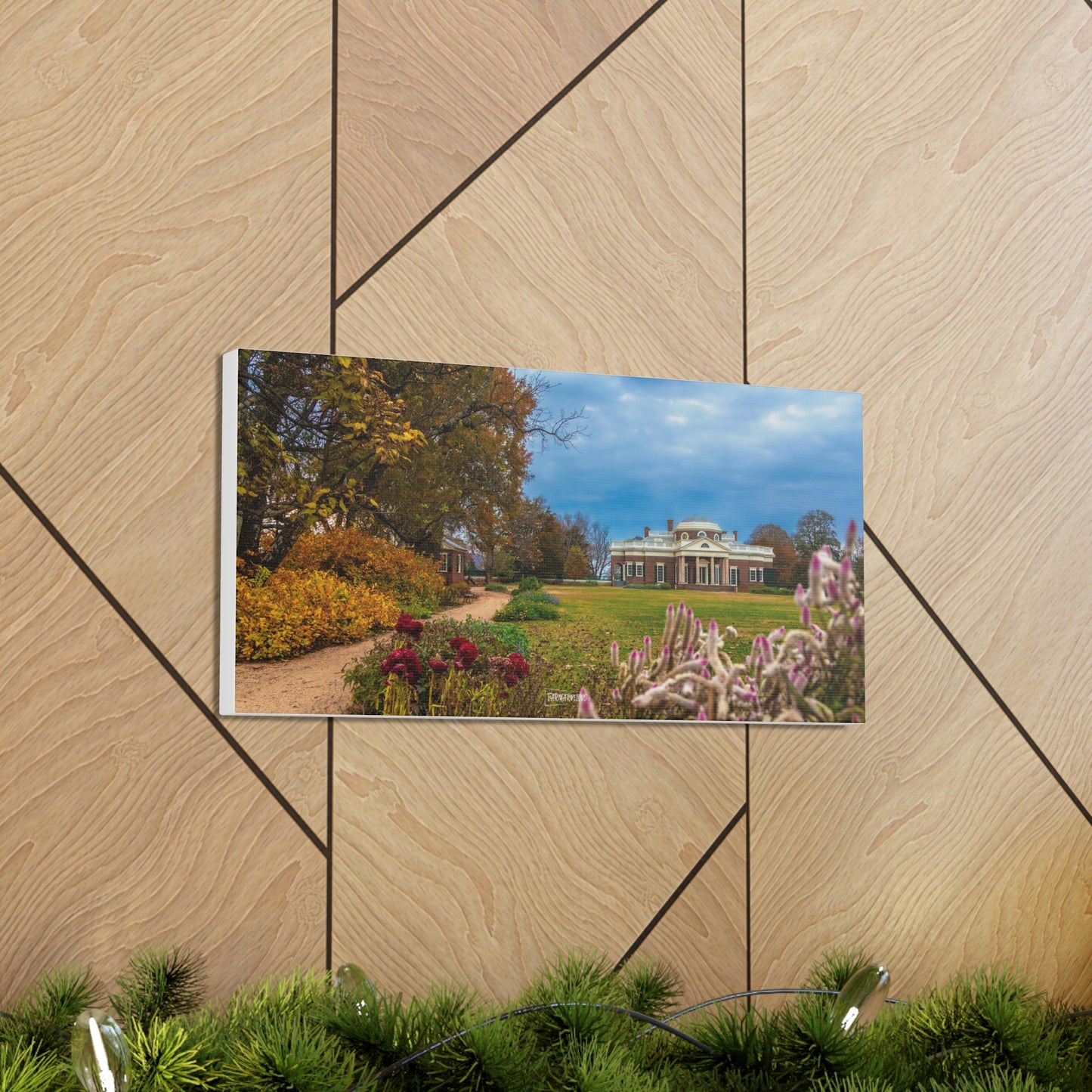 Monticello Flowers - Canvas