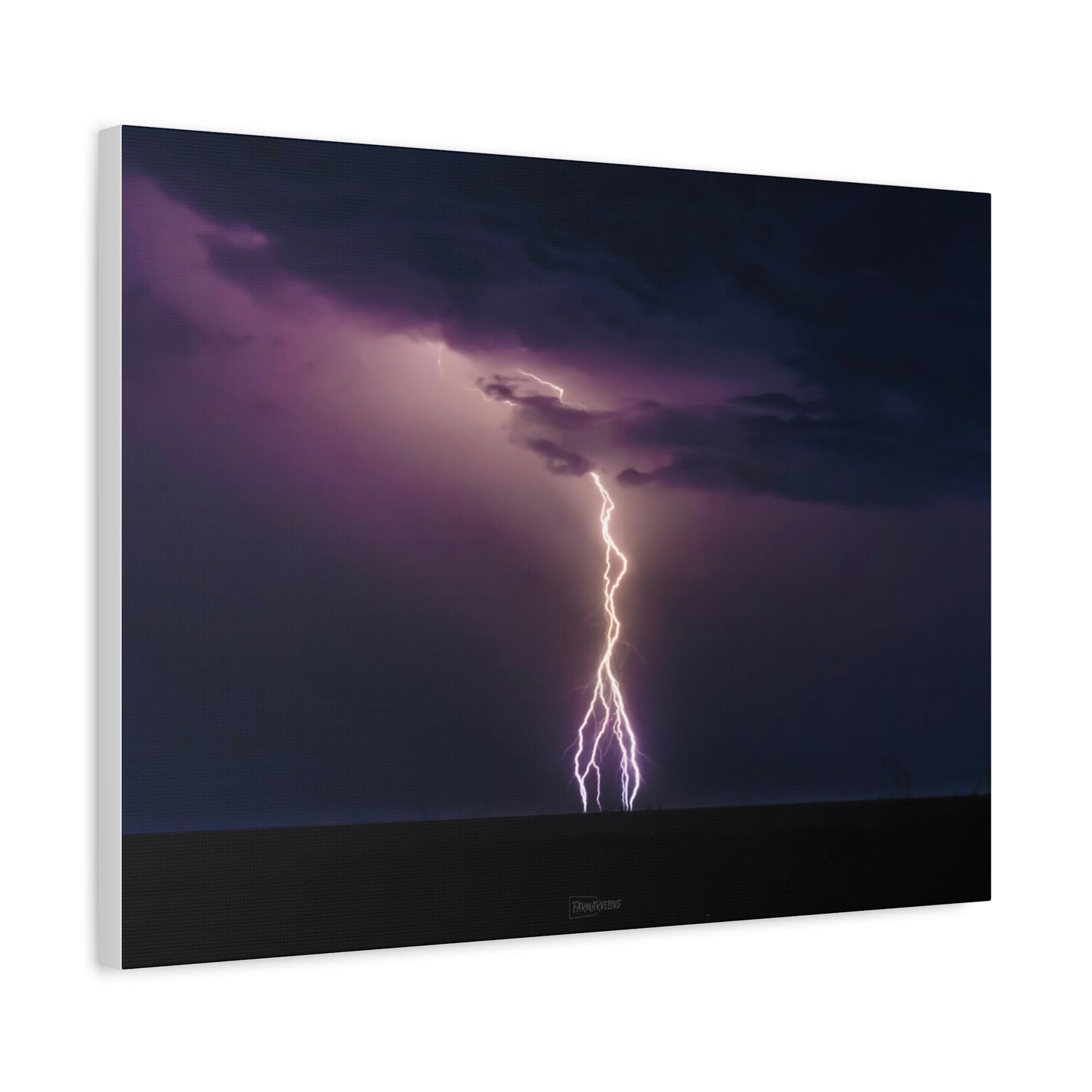Beach Lightning - Matte Canvas