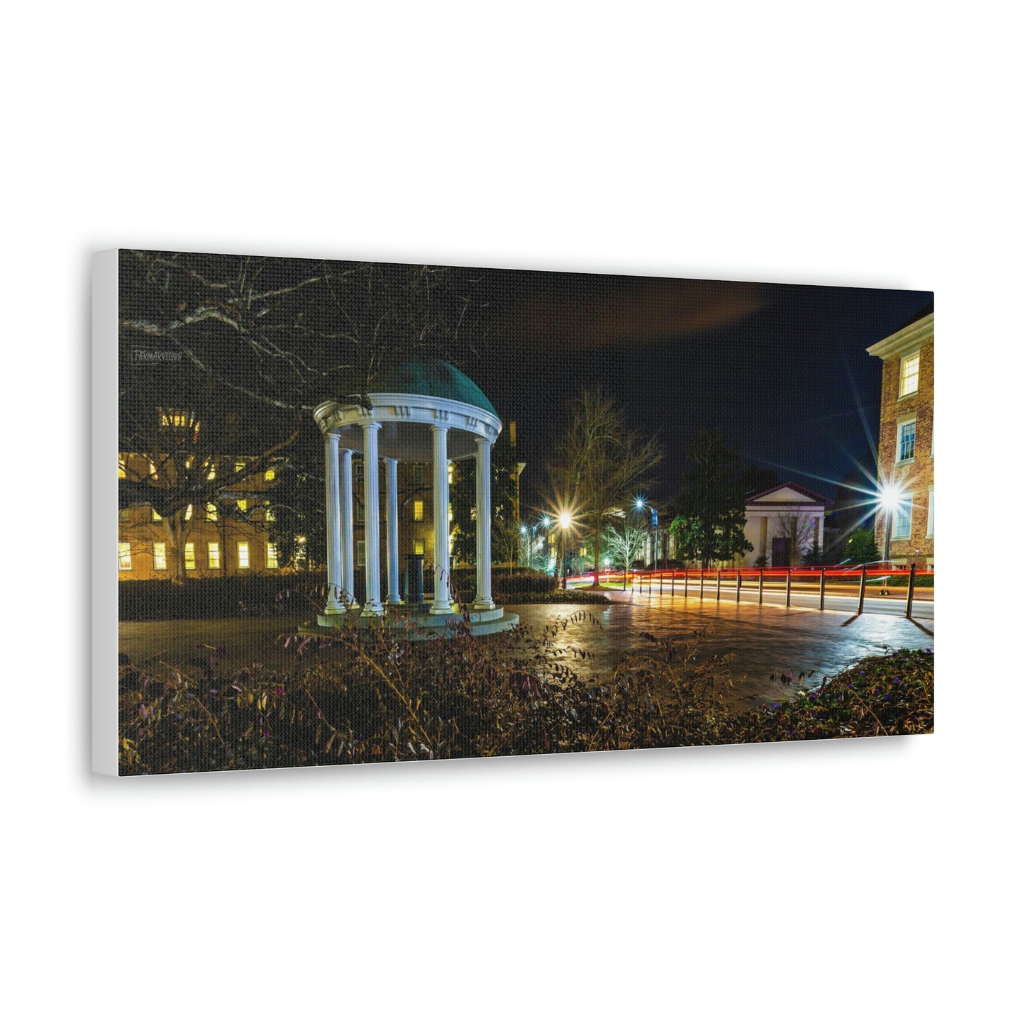 North Carolina - Old Well Nighttime Long Exposure Canvas