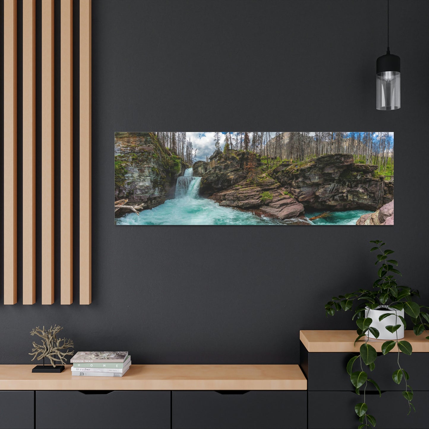 St. Mary's Falls Glacier National Park - Canvas