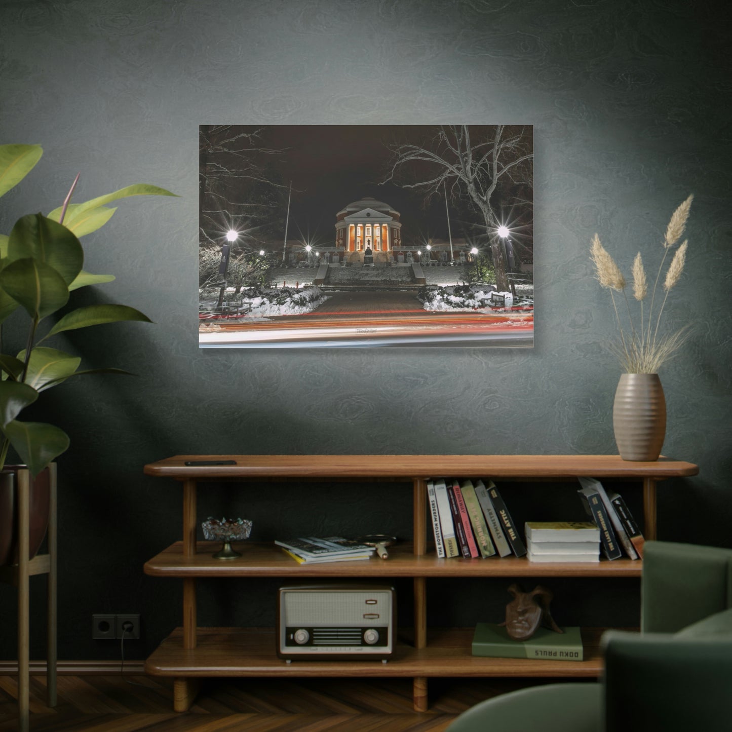 UVA Rotunda in the Snow - Matte Canvas