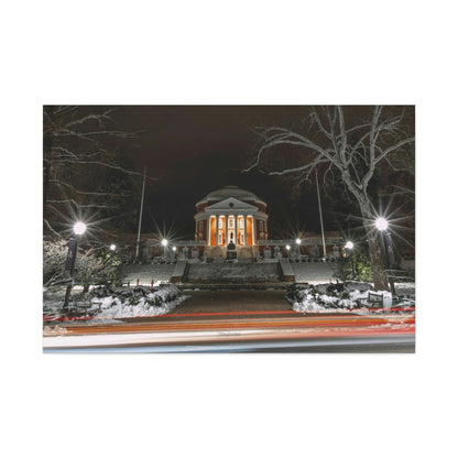 UVA Rotunda in the Snow - Matte Canvas