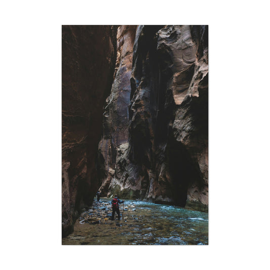 The Narrows - Zion National Park, Matte Canvas.