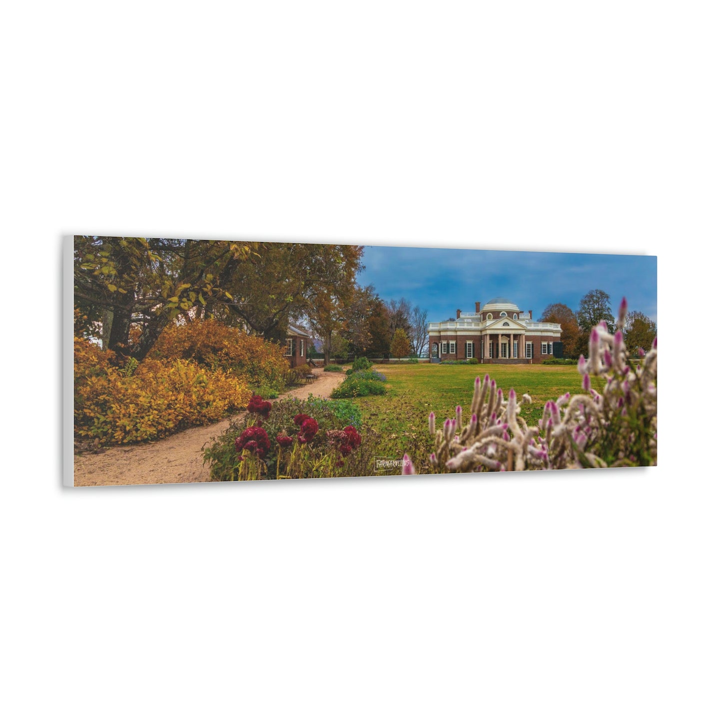 Monticello Flowers  - Canvas