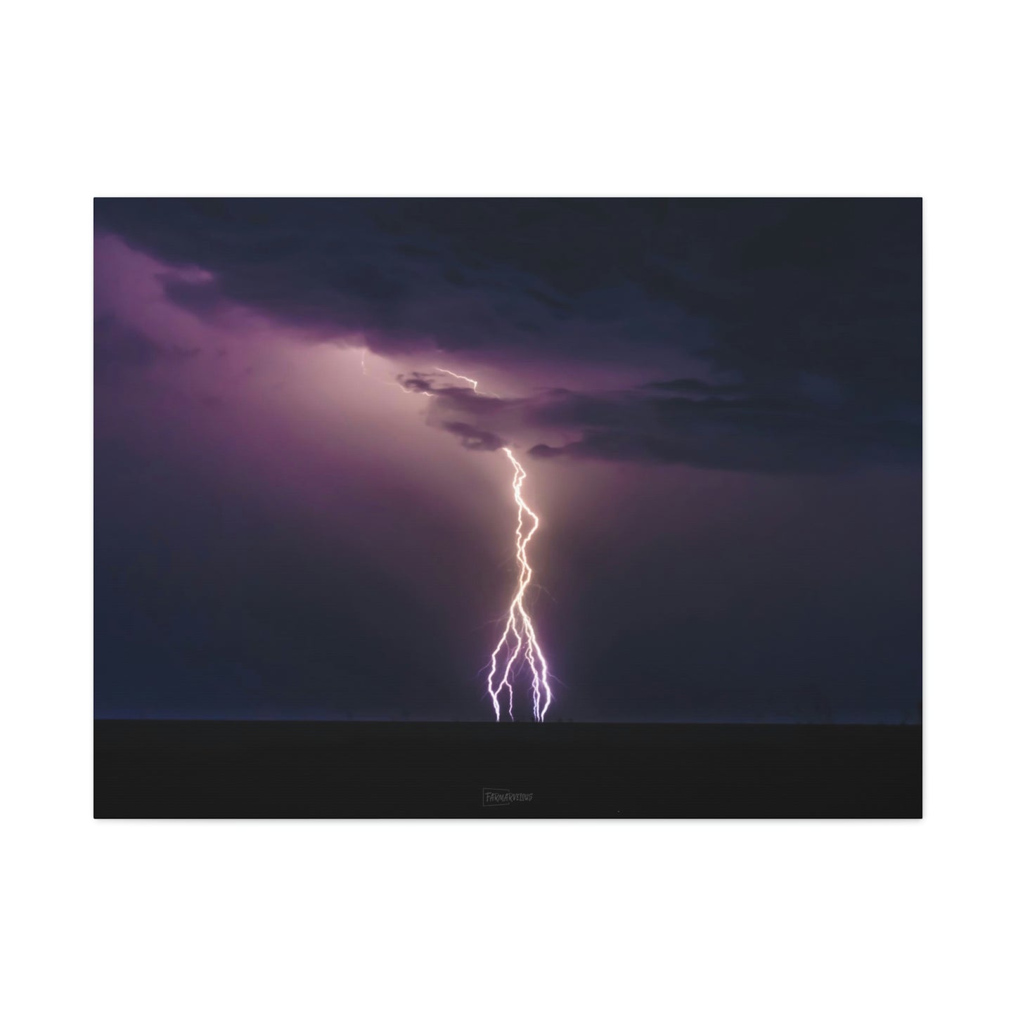 Beach Lightning - Matte Canvas