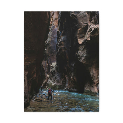 The Narrows - Zion National Park, Matte Canvas.