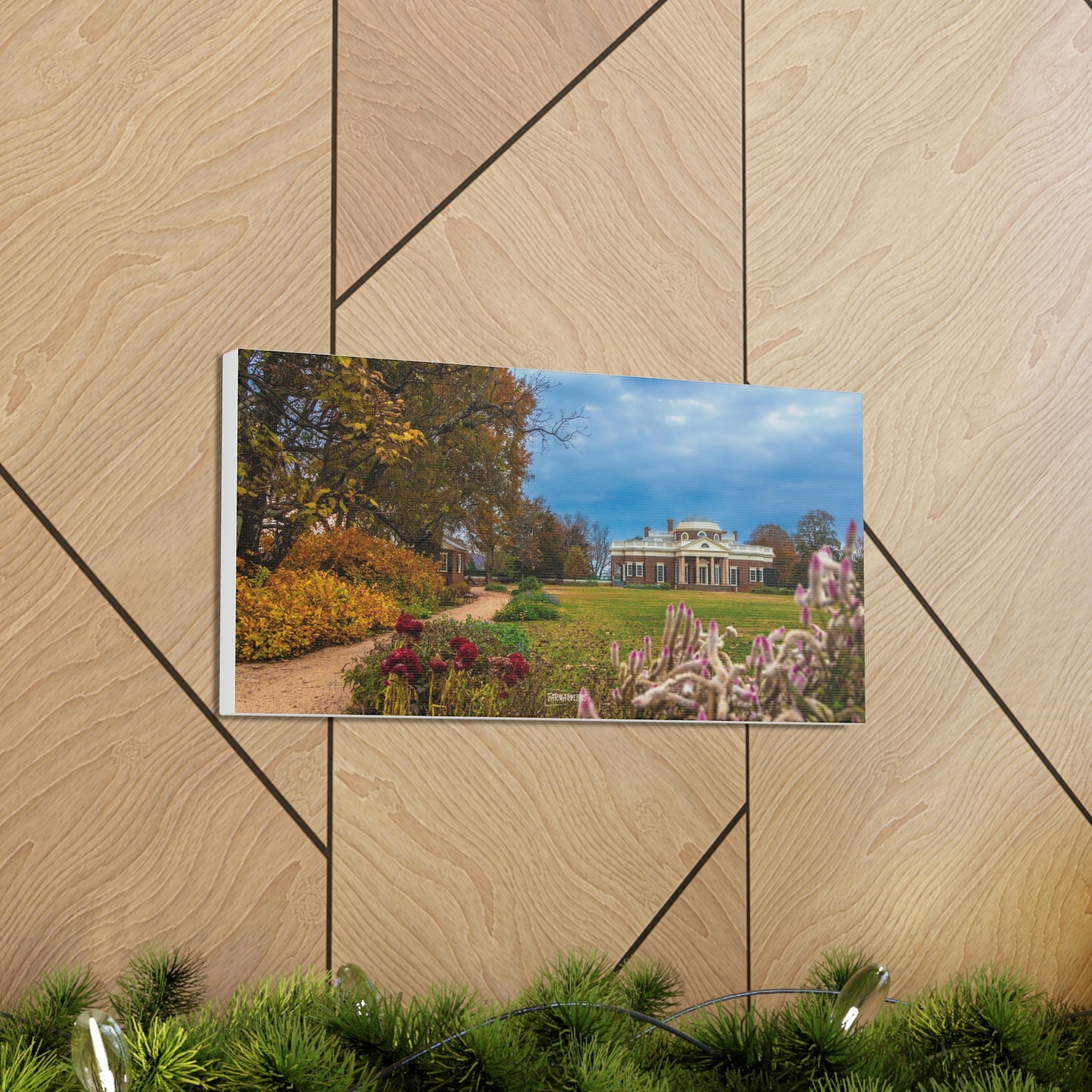 Monticello Flowers  - Canvas
